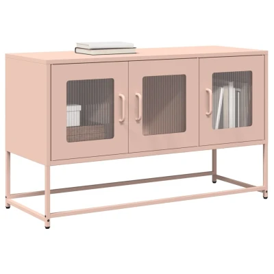 Afbeelding van vidaXL Tv meubel 100,5x39x60,5 cm koudgewalst staal roze