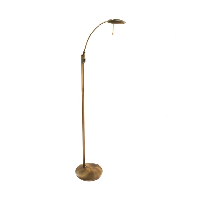 Afbeelding van Dim en verstelbare LED vloerlamp Zenith brons