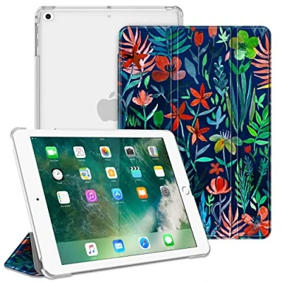 Afbeelding van Fintie Hoes voor iPad 9.7 Zoll 2018/2017, Ultradun Superlicht Beschermhoes met Transparante Achterkant Cover Automatische Slaap waakfunctie 9.7&quot; 6. Generation / 5. Generation, Jungle Night