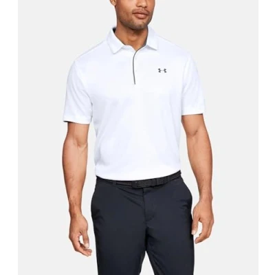 Afbeelding van Under Armour TECH Poloshirt, Heren, Maat: XXL, White/graphite
