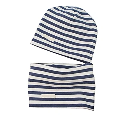 Afbeelding van LACOFIA Set van muts en sjaal voor geboorte, superzachte 100% katoen, kinderen, bandana sjaals gebreide mutsen baby&#039;s