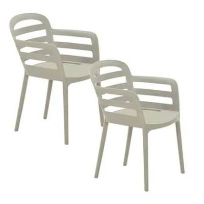 Afbeelding van Garden Impressions Mira tuinstoel zand 2 stuks