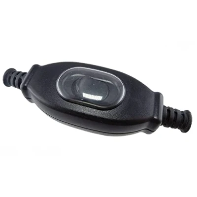 Afbeelding van IP65 waterdichte tussenschakelaar voor buiten, 3 A/250 V, zwart