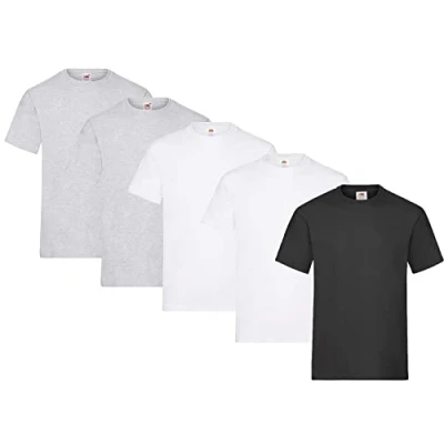Afbeelding van Fruit of the Loom Set van 5 T shirts voor heren