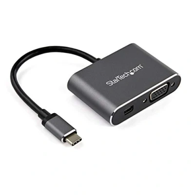 Afbeelding van Adapter USB C naar VGA/MiniDisplayPort Startech CDP2MDPVGA Grijs