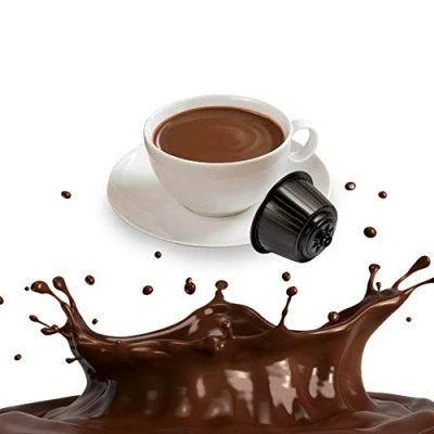 Afbeelding van 16 chocoladecapsules, compatibel met Nescafé Dolce Gusto koffie Kickkick