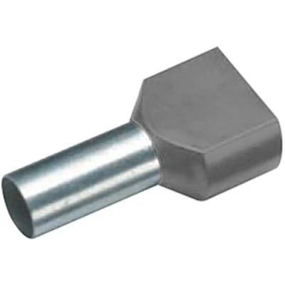 Afbeelding van Vogt Verbindungstechnik 470308D Dubbele adereindhulzen 1 mm² Deels geïsoleerd Rood 100 stuk(s)