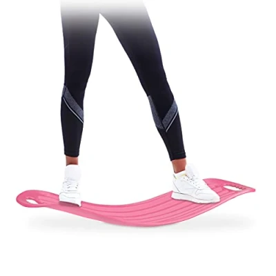 Afbeelding van relaxdays balanstrainer lichaamstraining balance board twisttrainer balans bord roze
