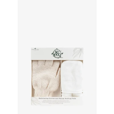 Afbeelding van SO ECO Exfoliating Gloves AND Facial Buffing PADS Huidverzorgingsset, Maat: One Size, White