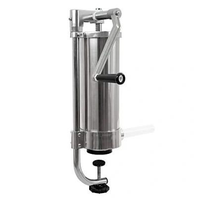 Afbeelding van Zelsius worstvulmachine, 3 L, RVS, worstenvuller met vulbuizen tafelmodel
