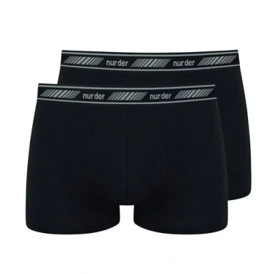 Afbeelding van Nur Der Set van 2 boxershorts 3d flex Classic voor heren, Zwart 094
