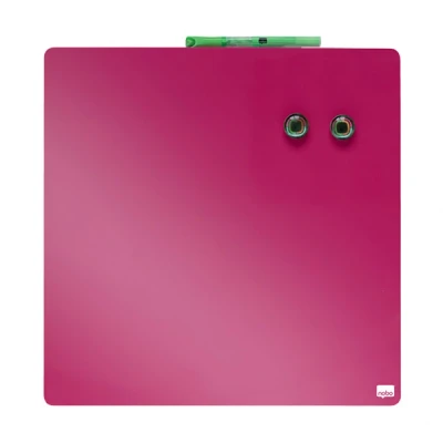 Image de Quartet tableau magnétique carré, rose, 360x360 mm nobo 102290