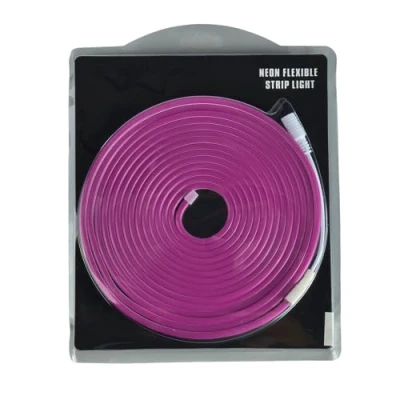 Afbeelding van Jandei Flexibele neonlichtstrip, 12 V, 5 m, 6 x mm, 120 leds/meter. Snijd elke 2,5 cm. Binnen en buitendecoratie, Perfect voor thuis, bedrijven... (paars)