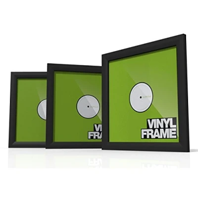 Image de Glorious Dj Vinyl Frame Set 12&#039;&#039; Black Pack de 3 cadres vinyles Noir