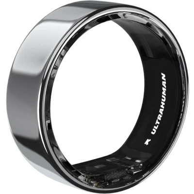 Afbeelding van Ultrahuman Ring Air Silver Ringmaat 10 Smart Slaap Tracking Hartslag &amp; Temperatuur Monitoring, Volg Slaap, Beweging Herstel