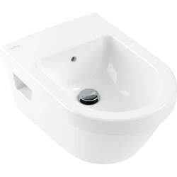Afbeelding van Villeroy &amp; Boch Architectura wandbidet rond wit (37x53 cm) 1 kraangat,