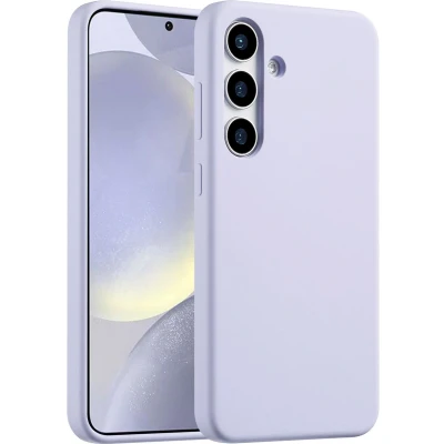 Afbeelding van Accezz Hoesje Geschikt voor Samsung Galaxy S25 Plus Siliconen Liquid Silicone Backcover Paars