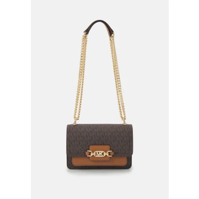 Afbeelding van Michael Kors Heather XS Xbody Schoudertas, Dames, Maat: One Size, Brown/acorn