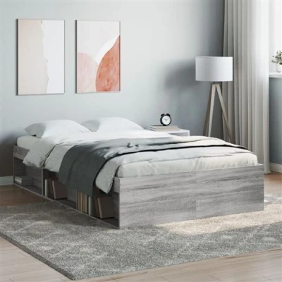Afbeelding van vidaXL Bedframe grijs sonoma eikenkleurig 120x200 cm