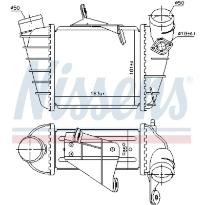 Afbeelding van Nissens Interkoeler 961200