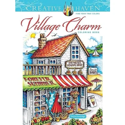 Afbeelding van Creative Haven Village Charm Coloring Book