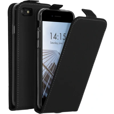 Afbeelding van Accezz Hoesje Geschikt voor iPhone SE (2022) / (2020) 8 7 Met Pasjeshouder Flipcase Zwart