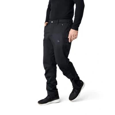 Afbeelding van DANISH ENDURANCE Softshell Broek met Binnenvoering voor Heren, Insulerend &amp; Waterafstotend, Winddicht, 1 pack, Zwart, 3XL