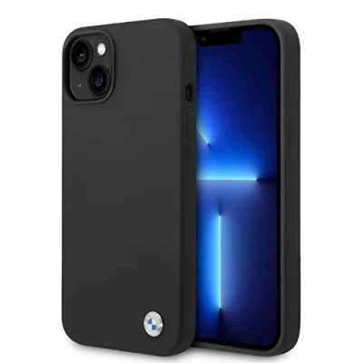 Afbeelding van BMW Silicone Back Cover Telefoonhoesje voor Apple iPhone 14 Bescherm uw Telefoon, Kleur: Zwart
