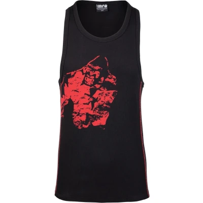 Afbeelding van Gorilla Wear Monterey Tank Top Zwart/Rood 2XL/3XL
