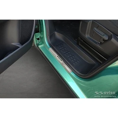 Afbeelding van Deurdrempels roestvrij zwart compatibel met Volkswagen ID.Buzz 2022 stuks