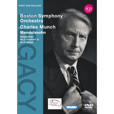 Afbeelding van Boston Symphony Orchestra, Charles Munch Mendelssohn: Symphonies Nos. 3 &amp; 4 (DVD)