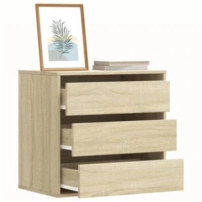 Image de vidaXL Commode d&#039;angle chêne sonoma 60x41x58 cm bois d&#039;ingénierie852845