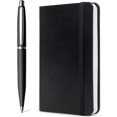 Afbeelding van Sheaffer balpen giftset VFM 9405 black chrome met A5 notebook SF G2940551 5