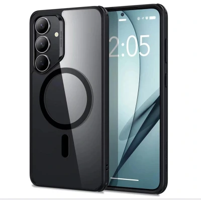 Afbeelding van ESR Klassieke hybride HaloLock behuizing (Samsung Galaxy S25+), Smartphonehoes, Zwart