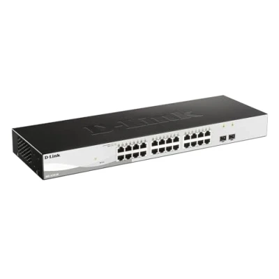 Image de D Link Smart+ DGS 1210 26 Commutateur intelligent 24 x 10/100/1000 + 2 Gigabit SFP de bureau Montable sur rack