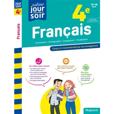 Image de Français 4e Cahier Jour Soir