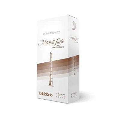 Image de D&#039;Addario RMLP5BCL150 Anches Mitchell Lurie Premium clarinette si bémol, force 1.5, boîte de 5