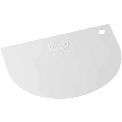 Afbeelding van Dr. Oetker Deegschraper, deegspatel van kunststof, hoogwaardige deegsnijder, schraper voor het glad verven deeg flexibel materiaal (afmetingen ca.: 12 cm x 7,5 cm), hoeveelheid: 1 stuk