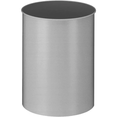 Afbeelding van Papierbak 30ltr metaal aluminium kleur
