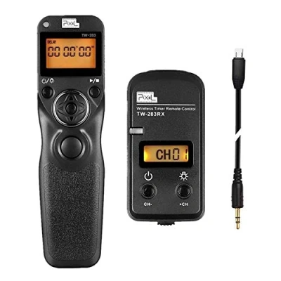 Afbeelding van Pixel Draadloos Timer Afstandsbediening TW283 S2 Compatibel met Sony a1 a9 9M2 a7 a7R a7S a6600 a6500 a6400 a6300 a6100 a6000 a5100 a5000 RX100II RX10 RX0 a68 ZV 1 HX99 HX400 QX1 Afstandsbedieningen