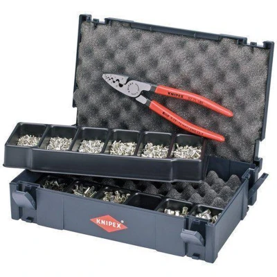 Afbeelding van Knipex 97 90 05 Krimptang adereindhulzen 0.25 tot 16 mm² Incl. Tanos mini systainer, assortiment