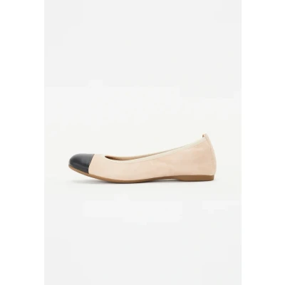 Afbeelding van Gabor Ballerina&#039;s, Dames, Maat: 42, Oak/schwarz Veloursleer