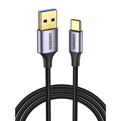 Afbeelding van UGREEN USB C naar 3.0 kabel, snel opladen en datasynchronisatie, 5 Gbit/s, van gevlochten nylon, compatibel met Galaxy S23 S22 S21 S20 iPhone 15 Plus Pro Max Redmi Note 11 10