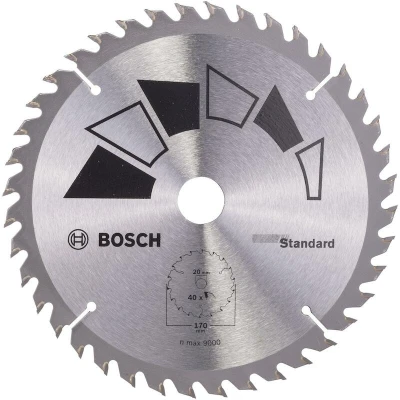 Afbeelding van Bosch Accessories Standard 2609256813 Hardmetaal cirkelzaagblad 170 x 20 mm Aantal tanden: 40 1 stuk(s)