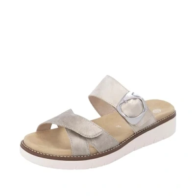 Afbeelding van Remonte Beige Leren Dames Slippers 37