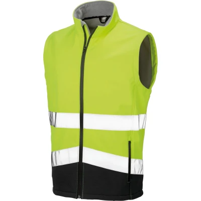 Afbeelding van Result High viz softshell jacket R451X Fluorescent Yellow / Black