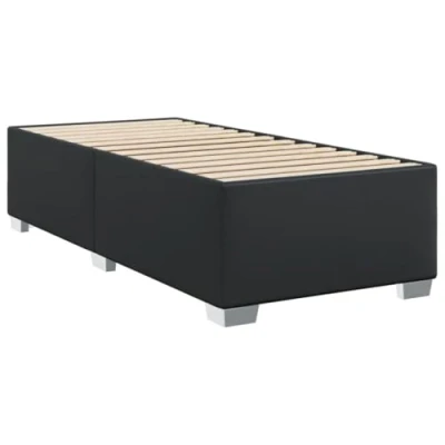 Image de vidaXL Cadre de lit sans matelas noir 90x200 cm similicuir346880