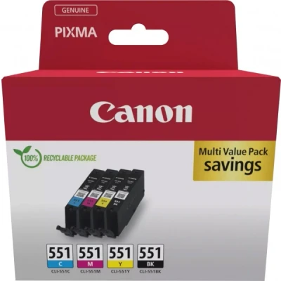 Afbeelding van Canon CLI 551 C/M/Y/BK multipack