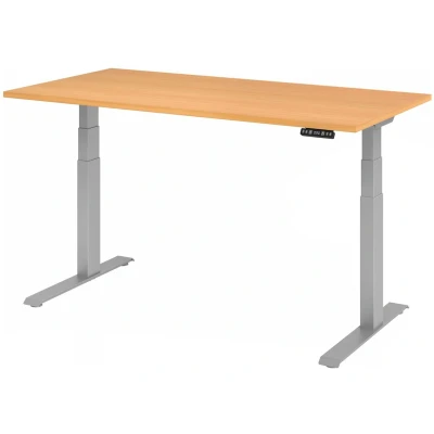 Afbeelding van XDKB 16 S Bureau Beuken 160 x 80 Tafelhoogte I Elektrisch in hoogte verstelbaar