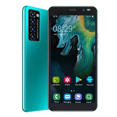 Afbeelding van Rino4 Pro Smartphone, ontgrendeld, 3G, Android, mobiele telefoon, voordelig, 5,45 inch Full HD display, 1 GB + 8 ROM, drievoudige camera, Face ID, Dual SIM, GPS, wifi (groen)